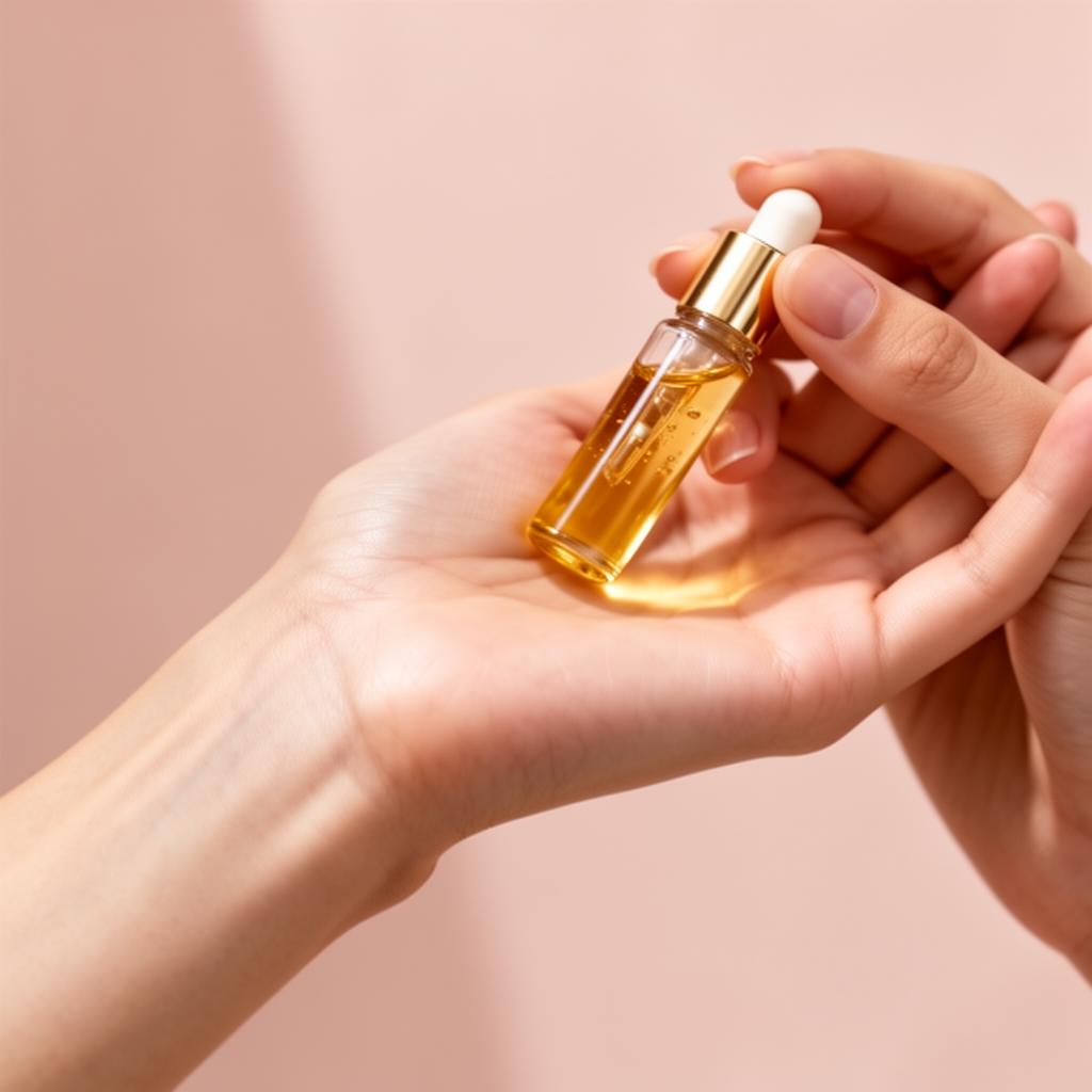 Applying Scenturia perfume oil